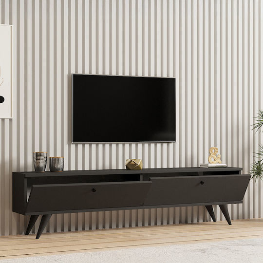 Stand TV Jate Antracit L160xA25xÎ40cm