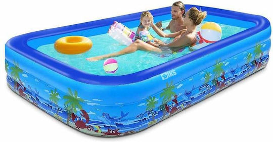 Dreptunghiulară Piscină PVC Gonflabilă 260x165x54buc Albastră