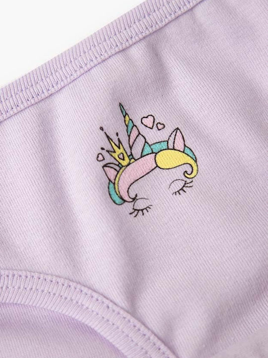 Minerva Unicorn Kids' Brief Lilac