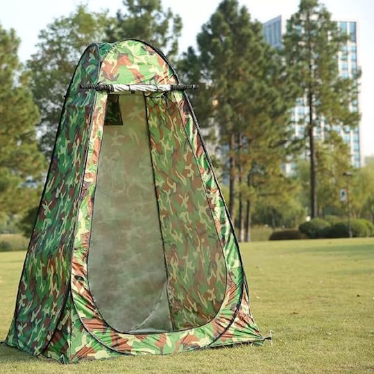 Cort De Camping Pop Up De Toaletă Verde 110x110x190cm