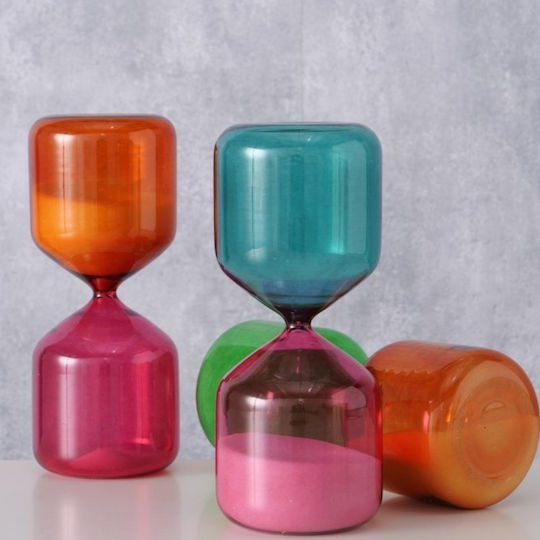 Hourglass Χειροποίητη Γυάλινη Διακοσμητική Κλεψύδρα 20 Εκ Πορτοκαλί Φουξ Hourglass Χειροποίητη Γυάλινη Διακοσμητική Κλεψύδρα 20 Εκ Πορτοκαλί Φουξ