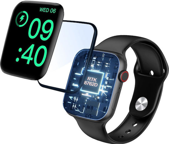 Kiano Active Smartwatch με Παλμογράφο (Μαύρο)