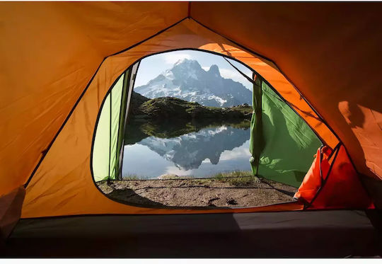 Vango Soul 200 Cort Camping Tunel Verde cu Dublu Strat 4 Sezoane pentru 2 Persoane 270x130x95cm Albastru închis