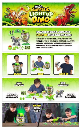Zuru Jurassic Light Up Dino Für 3+ Jahre 57cm
