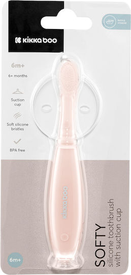 Kikka Boo Softy Бебешка Четка за Зъби за 6м+ Розова