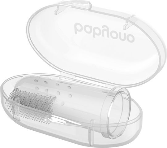 Babyono Baby Finger Toothbrush for 0m+ Transparent