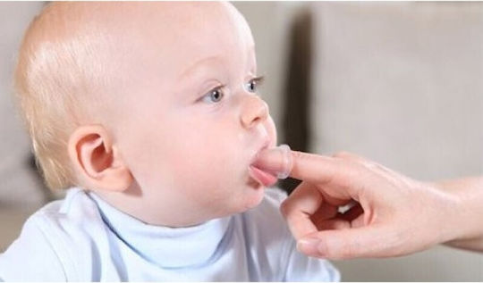 Babyono Baby Finger Toothbrush for 0m+ Transparent