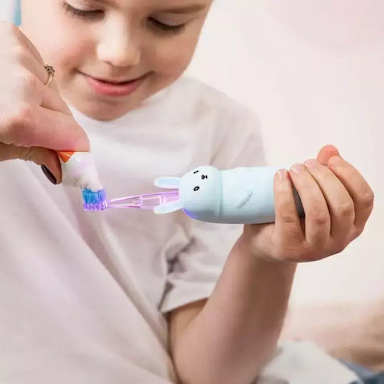 innoGio GIOrabbit Children's Electric Toothbrush with Chronograph for 2+ Years Rabbit with Replacement Heads
