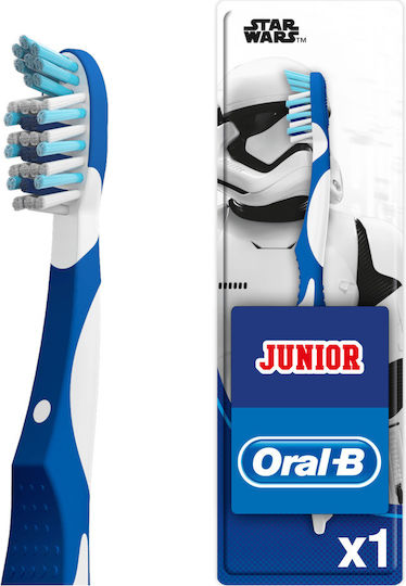 Oral-B Junior Children's Toothbrush for 6+ Years Star Wars Light Blue / White