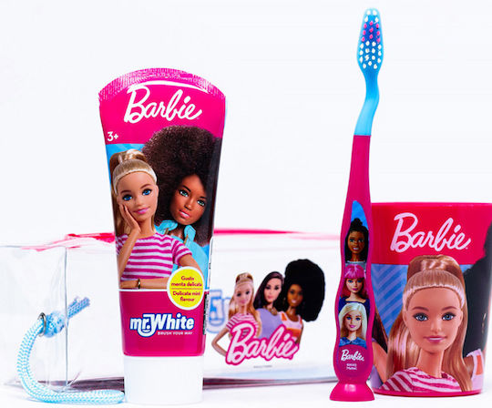 Mr. White Set Children's Toothpaste with Toothbrush 3 Pieces with Bay Leaf Mint Flavor
