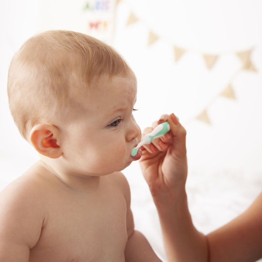 Brush Baby First Brush Teether Βρεφική Οδοντόβουρτσα για 0m+ Mint