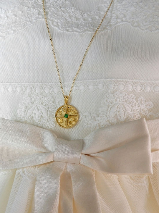 Art d or Pendant Constantine Coin Gold 9K
