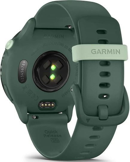 Garmin Vivoactive 6 Aluminium 42mm Waterproof Smartwatch with Heart Rate Monitor (Jasper Green)