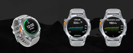Zeblaze Stratos 2 Ultra Stainless Steel 52mm Waterproof Smartwatch with Heart Rate Monitor (Silver)