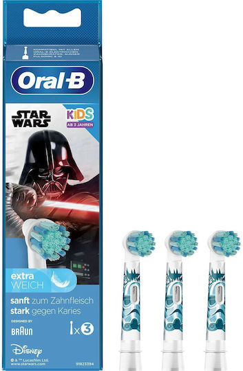 Oral-B Replacement Electric Toothbrush Heads Star Wars 3 Pieces For 3+ Years