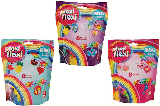 As Company Plexi Flexi Pink Bag 800 Rubber Bands & 8 Accessories