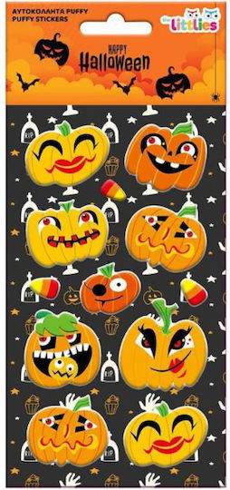 The Littlies Halloween Puffy Αυτοκόλλητα (Verschiedene Designs/Sortiment von Designs) 1St