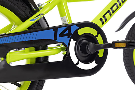 Indiana Rock 14" Bicicletă pentru copii BMX cu Cadru din Aluminiu (2024) Verde