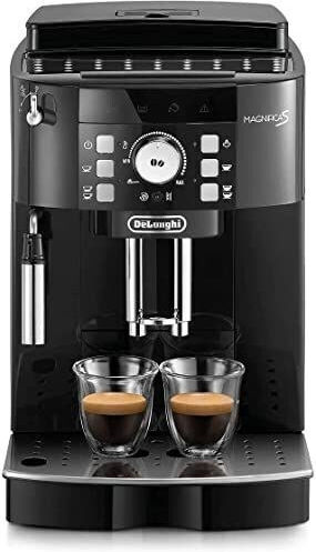 De'Longhi Magnifica S Αυτόματη Μηχανή Espresso 1450W Πίεσης 15bar για Cappuccino με Μύλο Άλεσης Μαύρη ECAM21.110.B