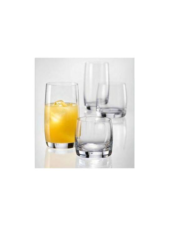 Bohemia Pavo Set of Glasses Whiskey / Water / Beer, μπίρας / Coffee/Freddo / Cocktail/Drinking made of Crystal Platin 290ml 6pcs