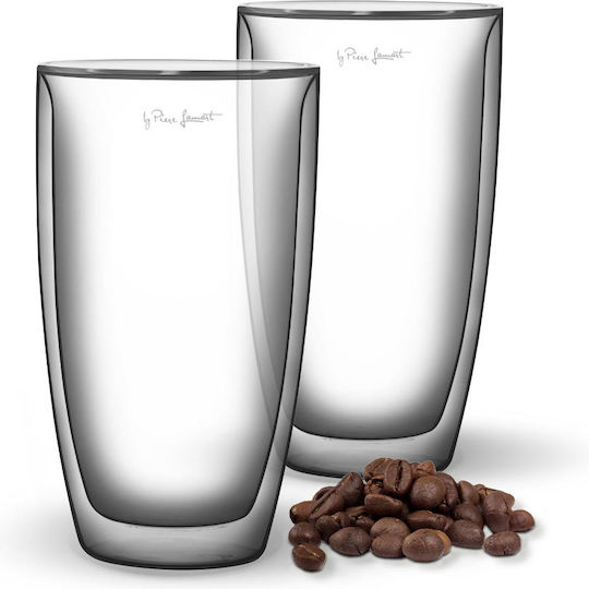Lamart Set Gläser Kaffee/Freddo aus Glas 230ml 2Stück