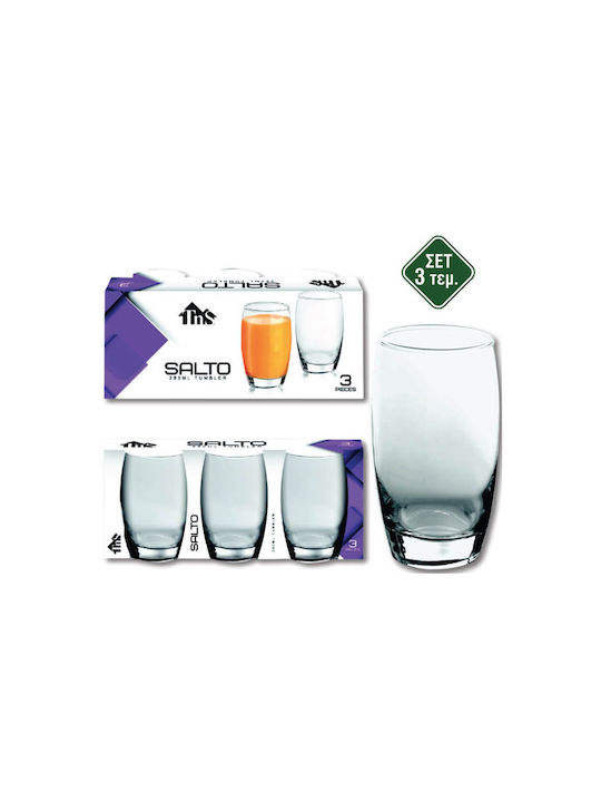 TnS Salto Σετ Ποτήρια Μπύρας από Γυαλί 280ml 3τμχ