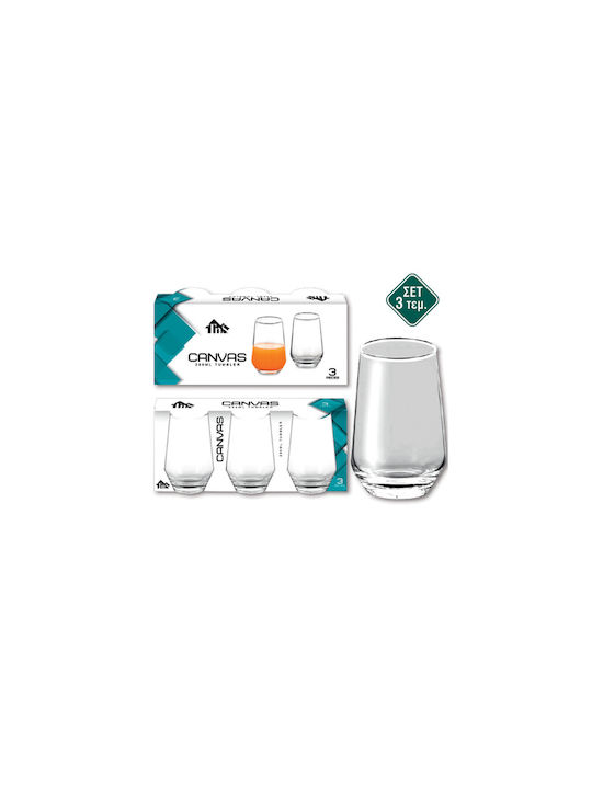 TnS Tumbler Set of Glasses Water made of Glass 280ml 3pcs