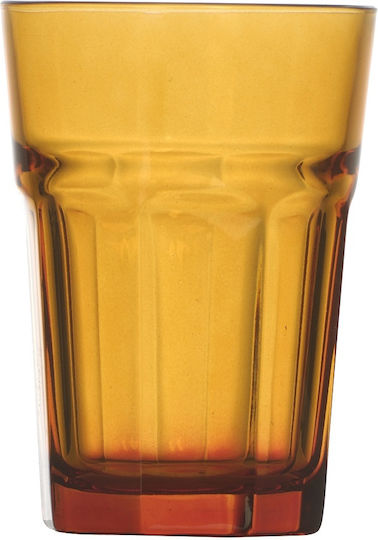 Uniglass Marocco Pahar Pentru Apă Din Sticlă Portocaliu 350ml
