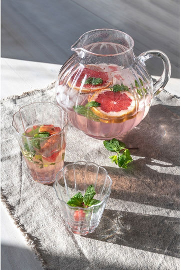 Laura Ashley Glass Water Glasses 410ml 4 Pieces