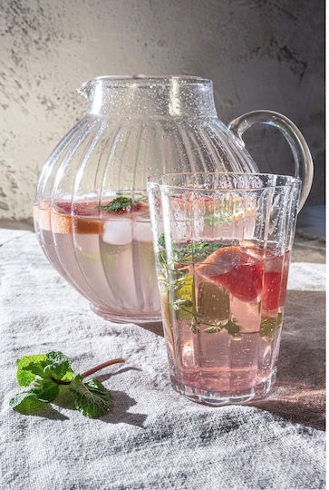 Laura Ashley Glass Water Glasses 410ml 4 Pieces