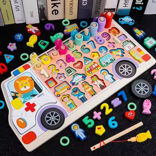 Creative Montessori Joc Educațional Litere și numere din Lemn pentru 3+ ani Ani