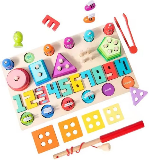 Creative Joc Educațional Litere și numere din Lemn pentru 3+ ani Ani