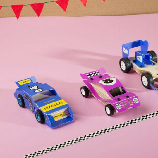 Stanley Jr Toys Παιχνίδι Κατασκευών Ξύλινo Αυτοκίνητο Αγώνων Ταχύτητας για Παιδιά 5+ Ετών