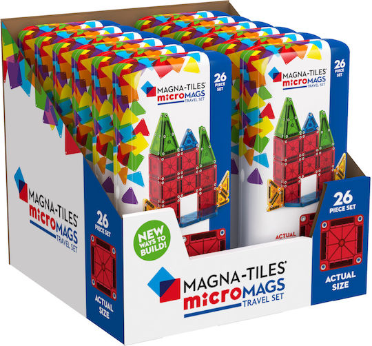 Magna-Tiles Μαγνητικό Παιχνίδι Κατασκευών Micromags Travel Set 244026