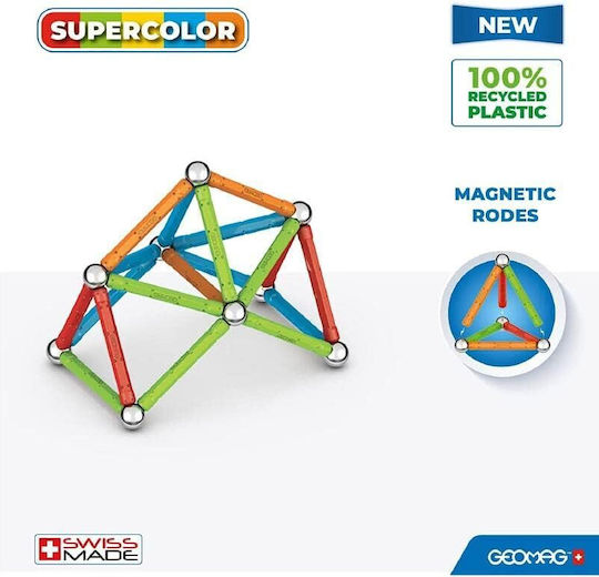 Geomag Μαγνητικό Παιχνίδι Κατασκευών Supercolor Paneler για Παιδιά 3+ Ετών