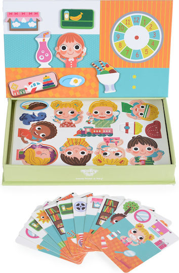 Tooky Toys Μαγνητικό Παιχνίδι Κατασκευών Magnetic Box A Wonderful Day για Παιδιά 3+ Ετών