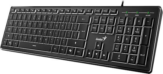 Genius SlimStar 820 Πληκτρολόγιο Αγγλικό UK Λευκό