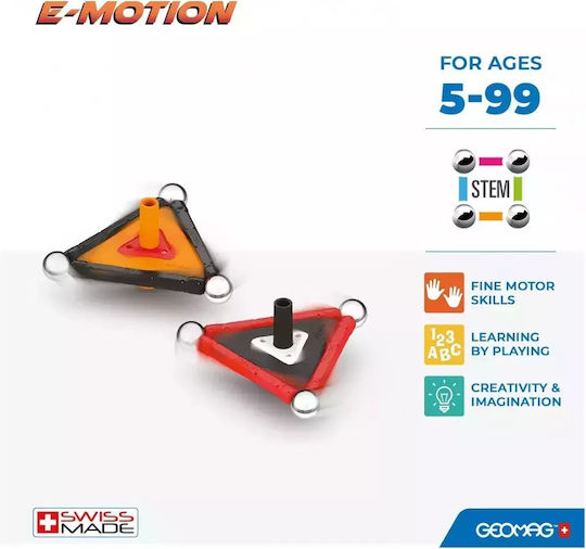 Geomag Μαγνητικό Παιχνίδι Κατασκευών E-motion για Παιδιά 5+ Ετών PF.522.038.00 150961