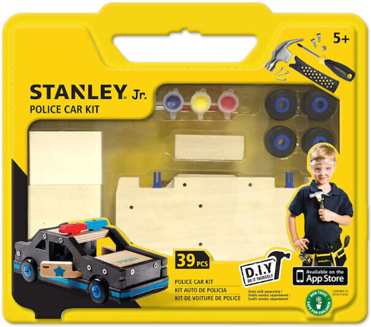 Stanley Jr Toys Παιχνίδι Κατασκευών Ξύλινo Περιπολικό για Παιδιά 5+ Ετών