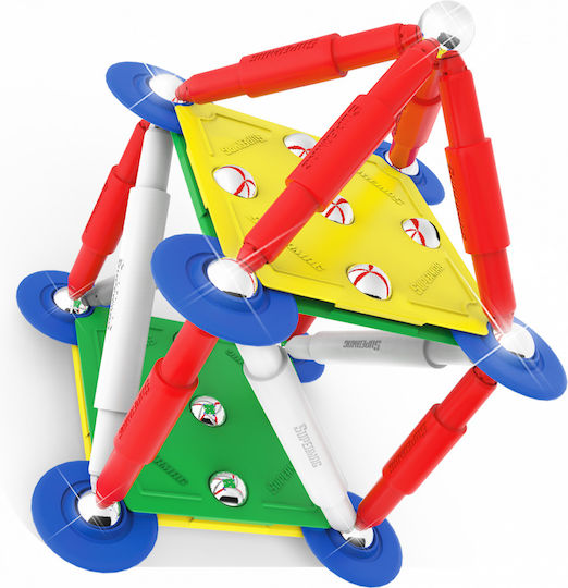 Plastwood Magnetisches Bau- und Konstruktionsspielzeug Classic Primary Für Kinder Ab 3 Jahren
