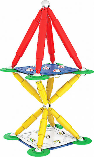 Plastwood Magnetisches Bau- und Konstruktionsspielzeug Classic Primary Für Kinder Ab 3 Jahren