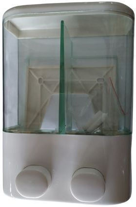 Double Plastic Liquid Soap Dispenser 19*7*14cm