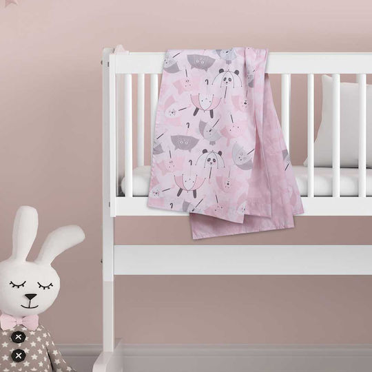 Das Home Baby Sheets Set Cradle Cotton Pink 70x120cm 2pcs