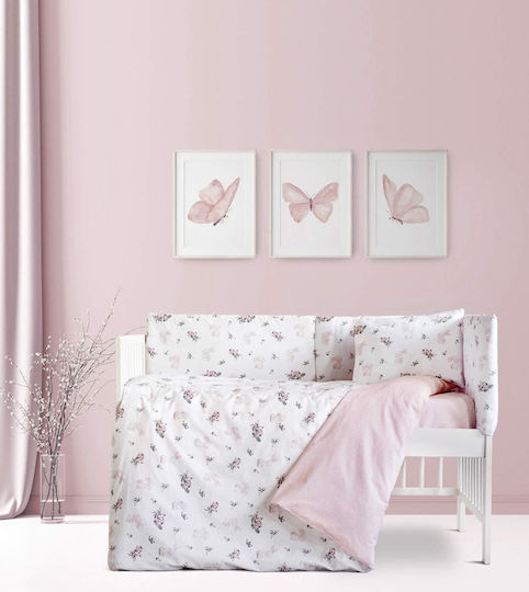 Kocoon Pamy Baby Sheets Set Crib Cotton Multicolored 120x160cm 3pcs