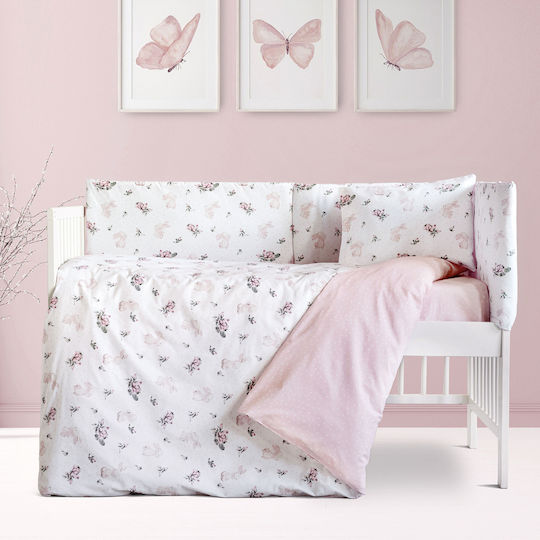 Kocoon Pamy Baby Sheets Set Crib Cotton Multicolored 120x160cm 3pcs