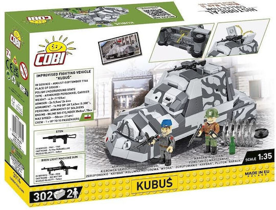 Cobi Blocks Armored Car Kubuś Warsaw Uprising 302pcs