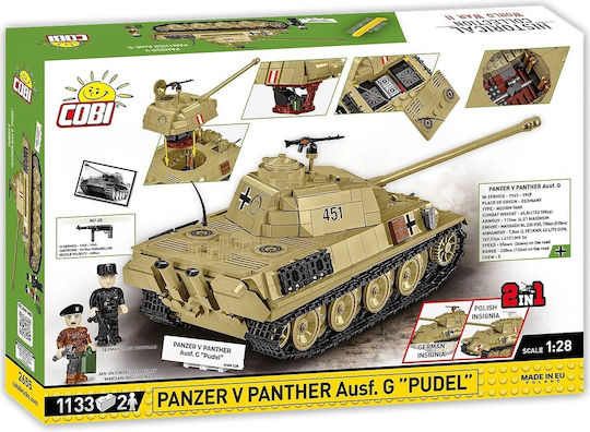 Cobi Bausteine Panzer V Panther G Pudel 1133Stück