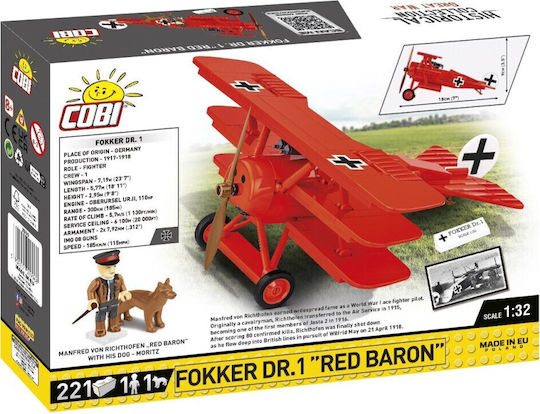 Cobi Κύβοι Fokker Dr.1 Red Baron 221τμχ