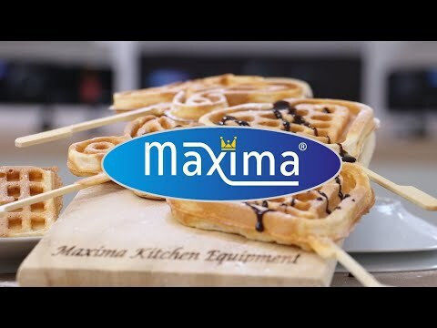 Maxima Gewerbliches Waffeleisen Einzeln für Waffeln in Form von Stick 09374230