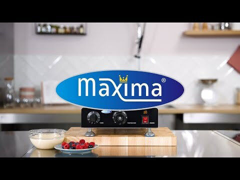 Maxima Gewerbliches Waffeleisen Einzeln für Waffeln in Form von Stick 09374251